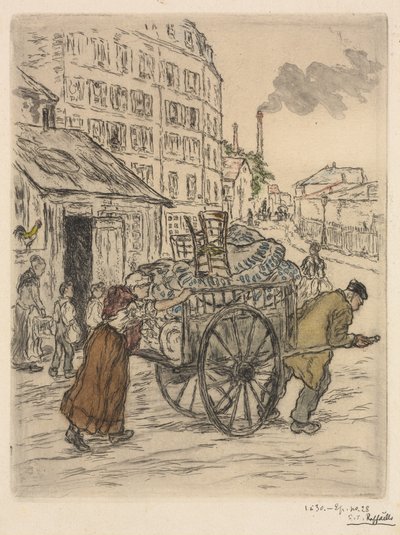 De Verhuizing door Jean Francois Raffaelli