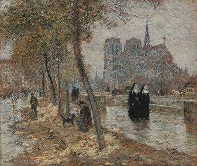 Notre Dame de Paris door Jean Francois Raffaelli