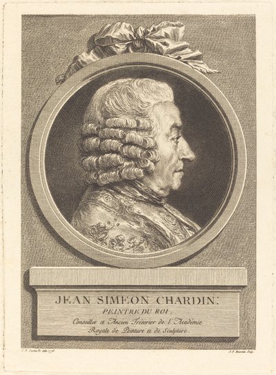 Jean Baptiste Simeon Chardin door Jean Francois Rousseau