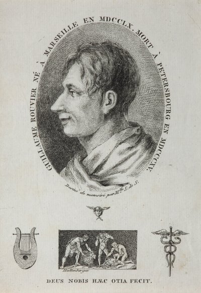 Portret van Guillaume Rouvier 1760-1815, 1815 door Jean Francois Xavier Hattenberger