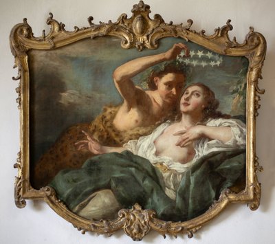 Bacchus en Ariane. Schilderij door Jean Francois de Troy door Jean François de Troy