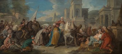 De Triomf van Mordechai, ca. 1736 door Jean François de Troy