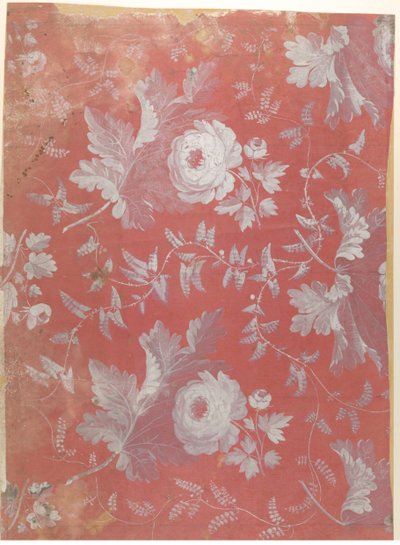 Ontwerp voor zijden patroon, ca. 1780-1825 door Jean François Bony.