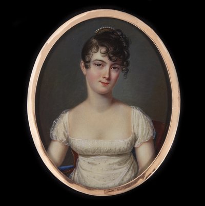Portret van Madame Récamier, geboren Julie Bernard 1777-1849, ca 1805 door Jean François Gérard Fontallard