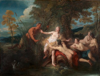 Pan en Syrinx, 1720 door Jean François de Troy