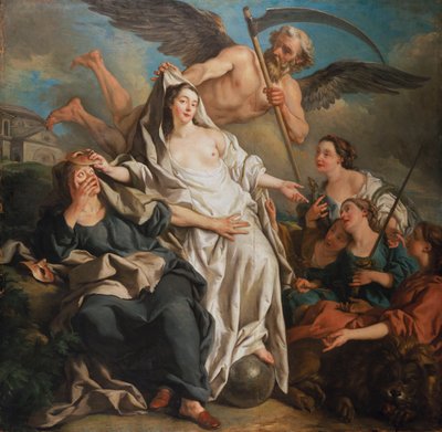 De Tijd onthult de Waarheid, 1733 door Jean François de Troy
