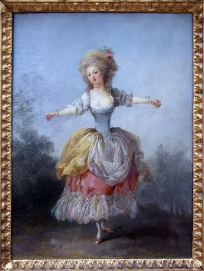 Danser in Louis XVI door Jean Frederic Schall