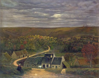 Het gehucht Cadoudal (Plumelec) Bretagne door Jean Frelaut