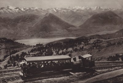 Bij station Rigi Kulm door Jean Gaberell