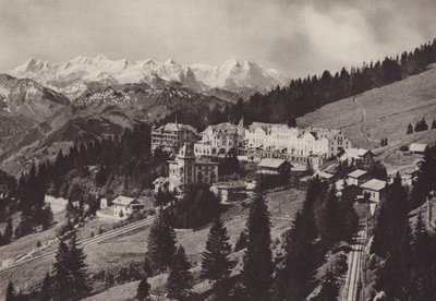 Grand Hotel, Rigi Kaltbad, Aan de Tandradbaan Vitznau Rigi Kulm gelegen door Jean Gaberell