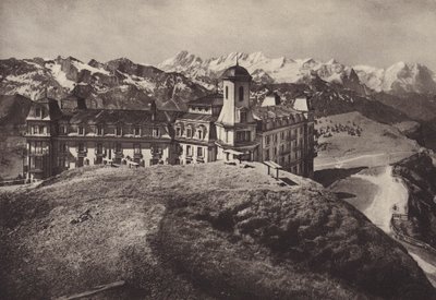 Hotel Rigi Kulm, Uitzicht op de Berner Alpen door Jean Gaberell