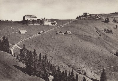 Hotel Rigi Staffel, elektrische Arth Rigi Bahn door Jean Gaberell