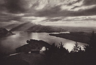 Rigi Kaltbad, avondstemming met uitzicht vanaf Kanzeli door Jean Gaberell