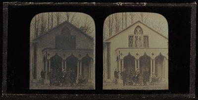 Groepsportret van Acht Leden van de Kring van Eynard-Lullin, voor Huis (Grandfleur d
