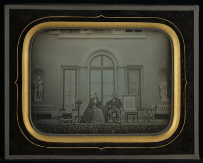 Jean-Gabriel en Anne-Charlotte-Adélaïde Eynard door Jean Gabriel Eynard