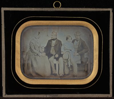Portret van M. & Mme. Eynard en M. de Regny met zijn zoon door Jean Gabriel Eynard