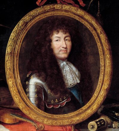 Portret van Lodewijk XIV, koning van Frankrijk (detail) door Jean Garnier