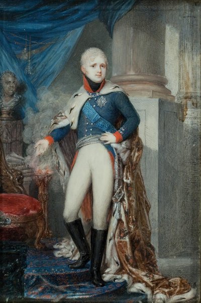 Portret van keizer Alexander I 1777-1825, begin 1800 door Jean Gerin