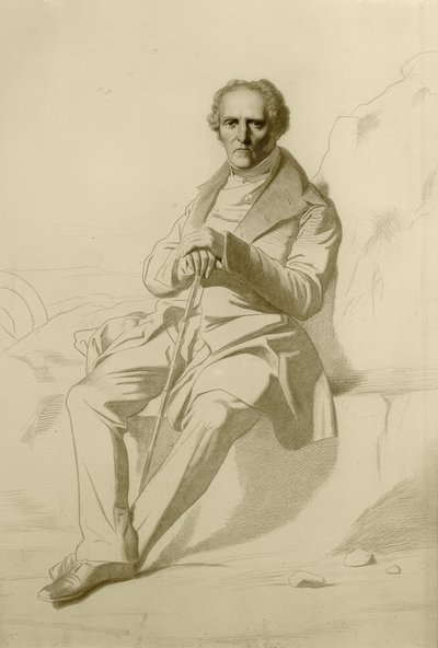 Portret Charles Fourier door Jean Francois Gigoux