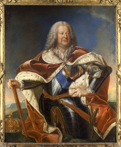 Portret van Stanislas Leszczynski door Jean Girardet
