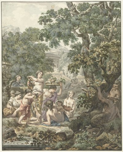 Arcadisch landschap door Jean Grandjean