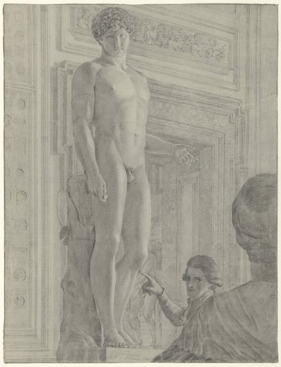 Beeld van Antinous Albanie in het Capitolijns Museum te Rome door Jean Grandjean
