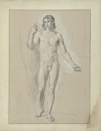 Studie voor een engel door Jean Grandjean