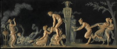 Het spel van haasje-over door Jean Guillaume Moitte