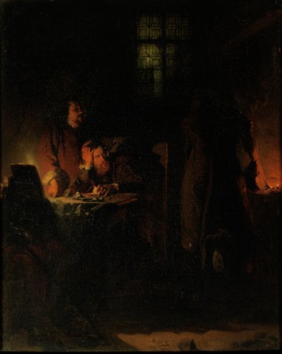 Een alchemist op zoek naar de Steen der Wijzen, 1848 door Jean Hegesippe Vetter
