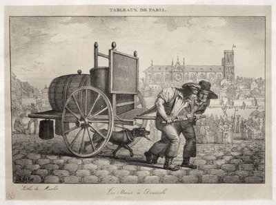 Scènes van Parijs: Baden Thuis door Jean Henri Marlet