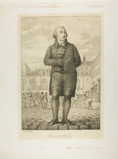 Portret van M. de Lanneau door Jean Henri Marlet