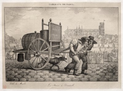 Scènes van Parijs: Baden thuis door Jean Henri Marlet