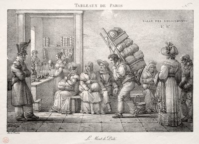 Scènes van Parijs: Het Pandjeshuis door Jean Henri Marlet