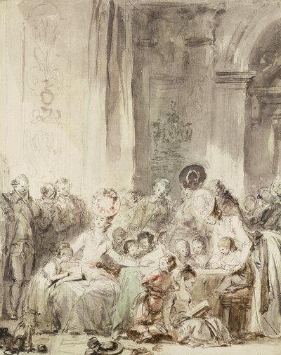 De wedstrijd door Jean-Honore Fragonard