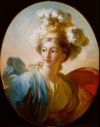 De godin Minerva door Jean-Honore Fragonard