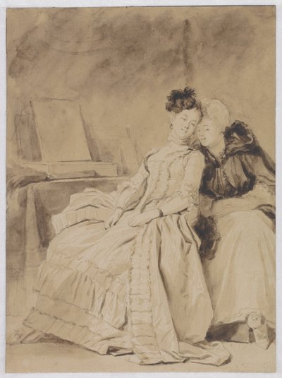 Het intieme gesprek door Jean Honore Fragonard