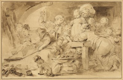 De Pannenkoekenmaker door Jean Honore Fragonard