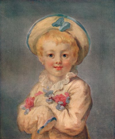 Een Jongen als Pierrot, ca. 1780 door Jean Honore Fragonard