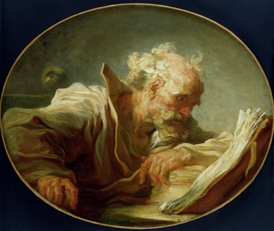 Een filosoof, c.1764 door Jean Honore Fragonard
