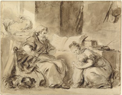 Een Gebed voor Opa door Jean Honore Fragonard