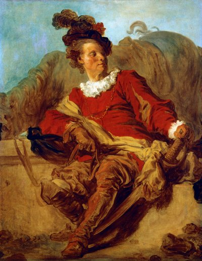 Abt van Saint-Non, gekleed in Spaanse stijl door Jean Honore Fragonard
