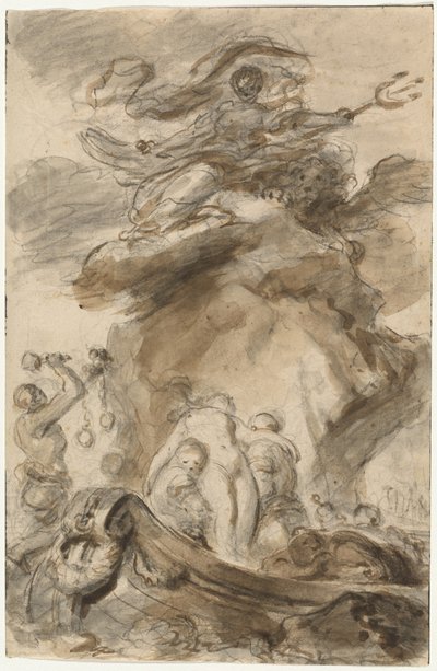 Angelica wordt blootgesteld aan de orc door Jean Honore Fragonard