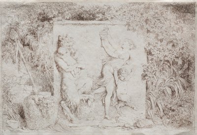 Bacchanaal door Jean Honore Fragonard
