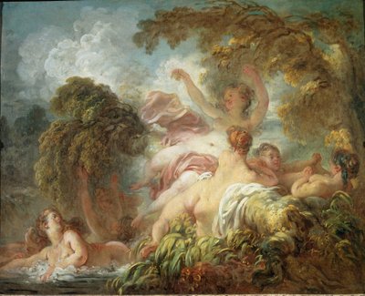 Badhuisgangers door Jean Honore Fragonard