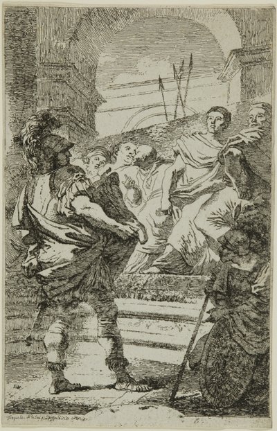 Fabius Maximus Voor de Carthaagse Senaat door Jean Honore Fragonard