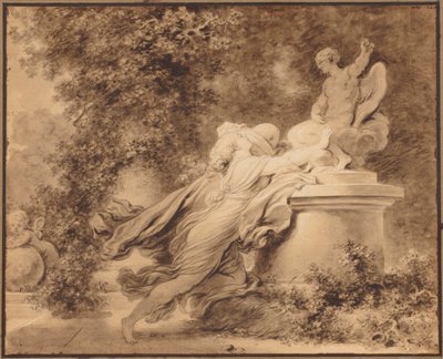 Aanroeping tot Liefde door Jean Honore Fragonard