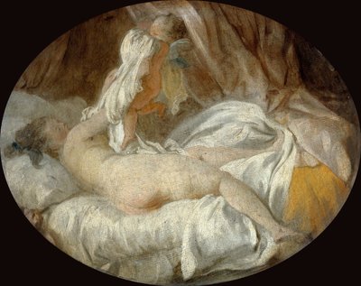 La Chemise enlevée door Jean Honore Fragonard