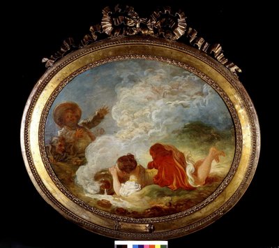 Le Pot au lait door Fragonard, sd. 18e eeuw door Jean Honore Fragonard
