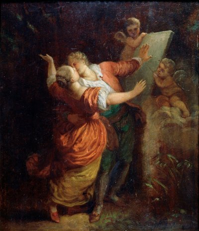 Eed van liefde, midden van de 18e eeuw door Jean Honore Fragonard