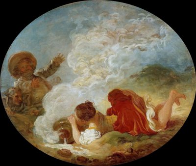 Perrette en de melkkan De fabels van La Fontaine, ca. 1770 door Jean Honore Fragonard